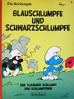 Die Schlümpfe Nr. 1: Blauschlümpfe und Schwarzschlümpfe, (Carlsen-Verlag) Die Schlümpfe Nr. 1 (Cover)