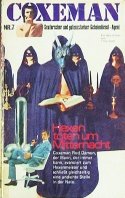 Coxeman Nr. 7: Hexen töten um Mitternacht Cover des siebenten Coxeman-Romans (1972, Bildschriftenverlag)